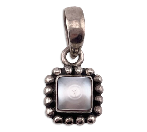 sterling silver Silpada square pearl pendant