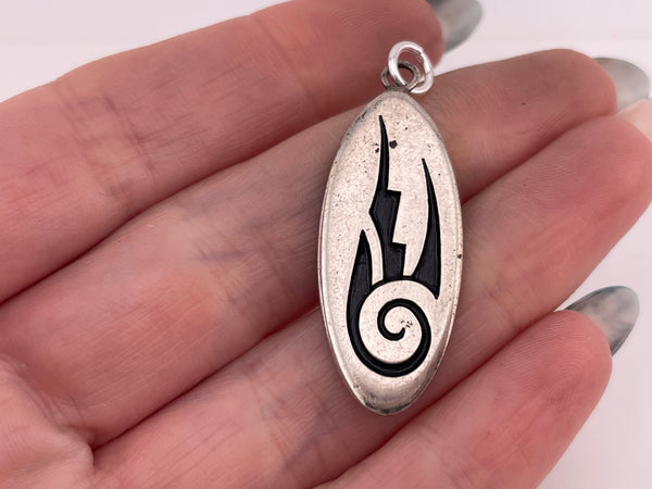 sterling silver Hopi silver overlay pendant