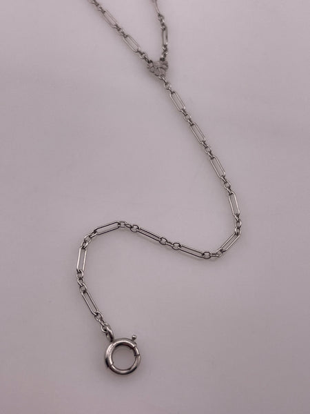 sterling silver Art Deco lorgnette lariat necklace