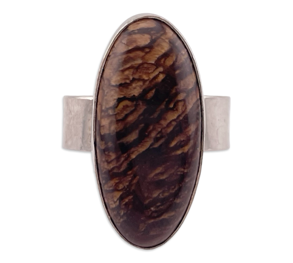 size 6.5 sterling silver jasper ring