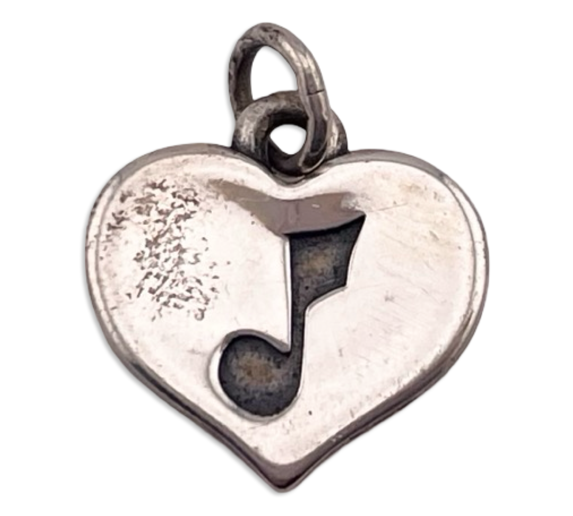 sterling silver James Avery music note heart pendant