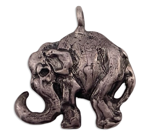 sterling silver elephant pendant