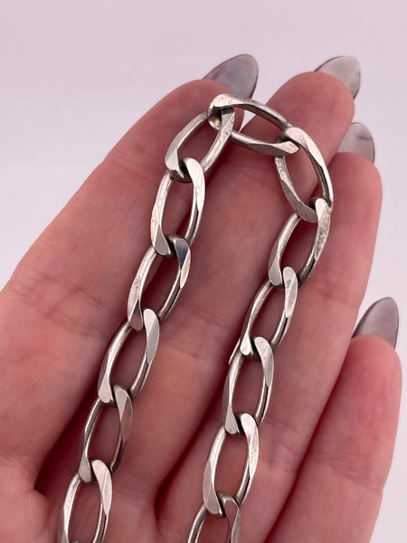 sterling silver Milor 8 1/4" chain link bracelet