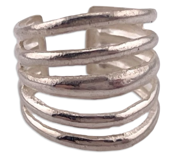 sterling silver stoneless cut-out ear cuff