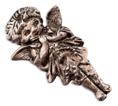 sterling silver fairy nymph brooch