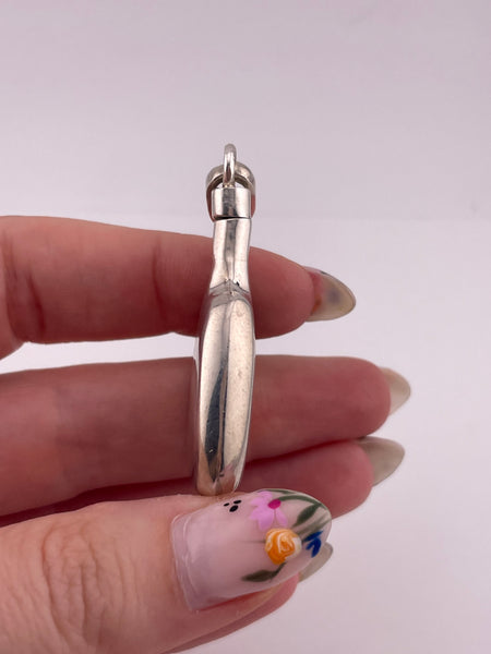 sterling silver Mexican perfume bottle pendant