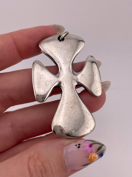 sterling silver James Avery large cross pendant
