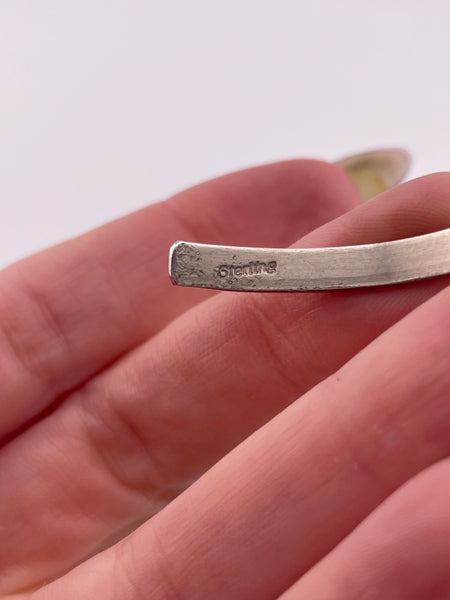 sterling silver coral snake eye cuff bracelet