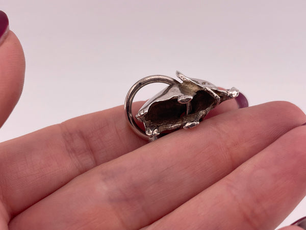sterling silver elephant pendant