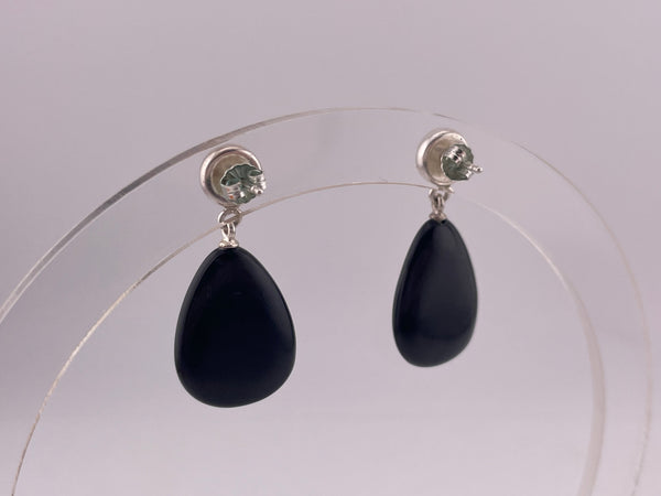 sterling silver onyx mosaic turquoise post earrings