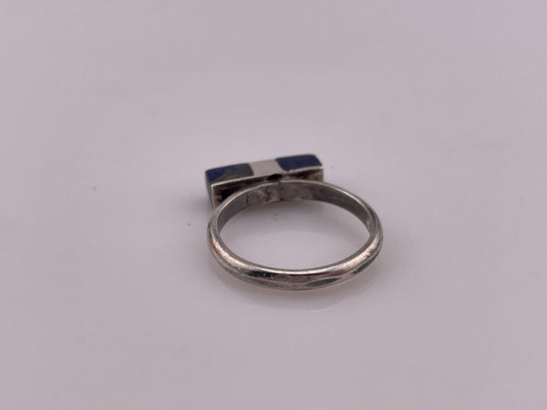 size 6.5 sterling silver sodalite ring ***AS IS***