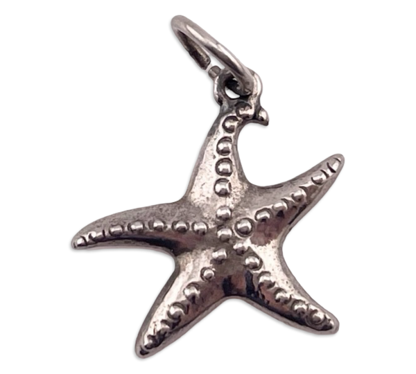 sterling silver starfish pendant