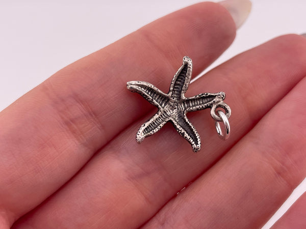 sterling silver starfish pendant