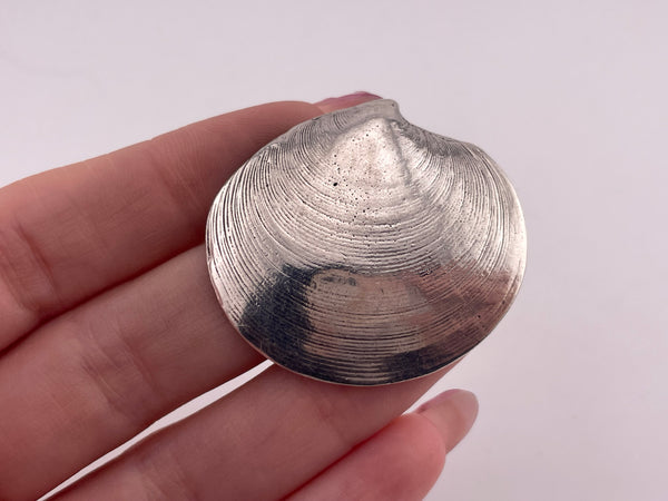 sterling silver Mignon Faget artisan quahog clam shell pendant