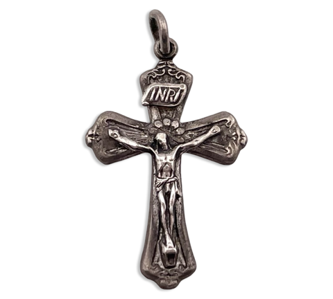 sterling silver crucifix cross pendant