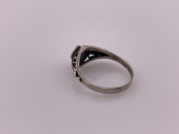 size 7 sterling silver abalone ring