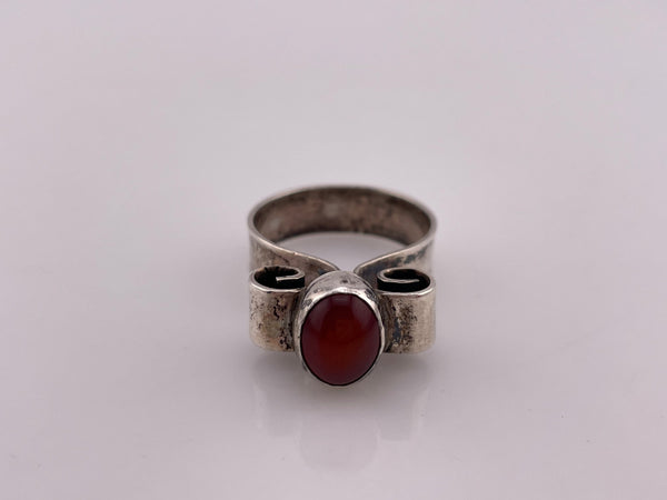 size 9.5 sterling silver carnelian ring