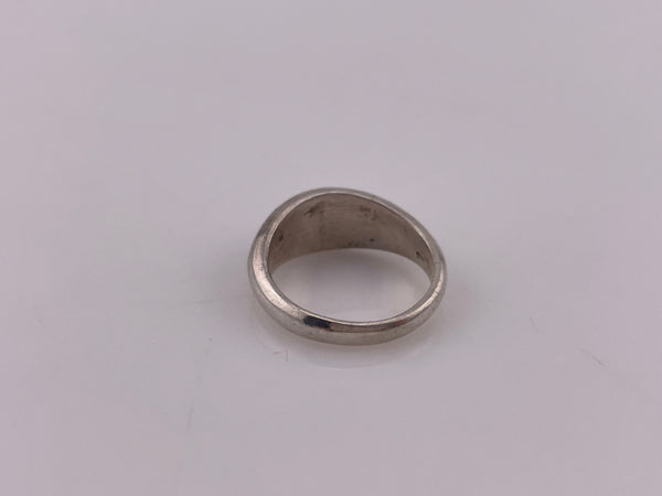 size 4.75 sterling silver black resin ring