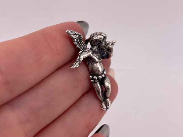 sterling silver angel  cherub pendant