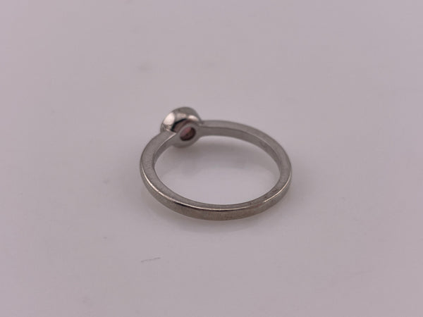 size 7.25 sterling silver synthetic opal ring