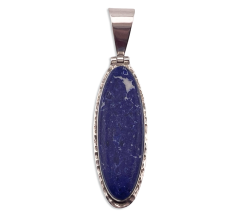 sterling silver sodalite pendant