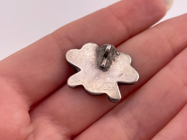 sterling silver multi-stone inlay Zuni pendant ***AS IS***