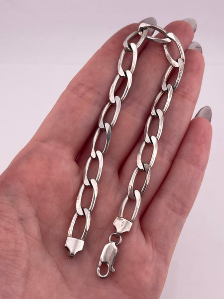 sterling silver Milor 8 1/4" chain link bracelet