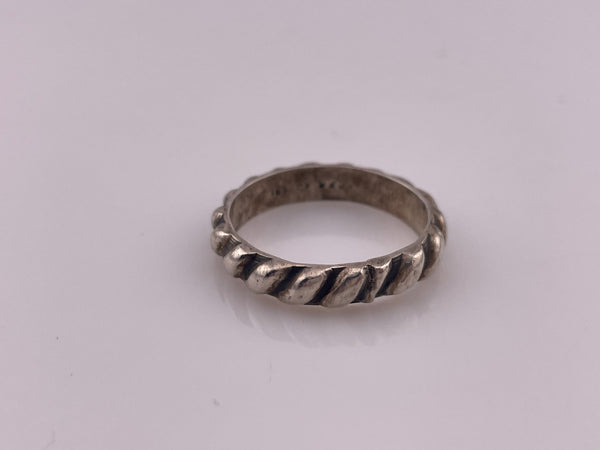 size 11.25 sterling silver Mexican bumpy band ring