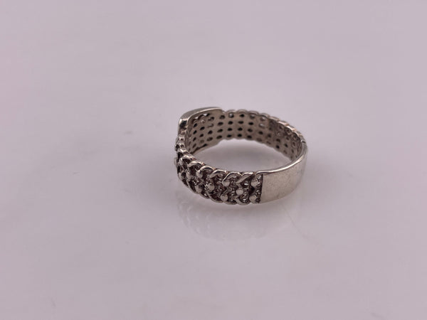 size 6.5 sterling silver belt ring