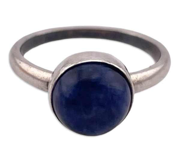size 2 sterling silver sodalite ring
