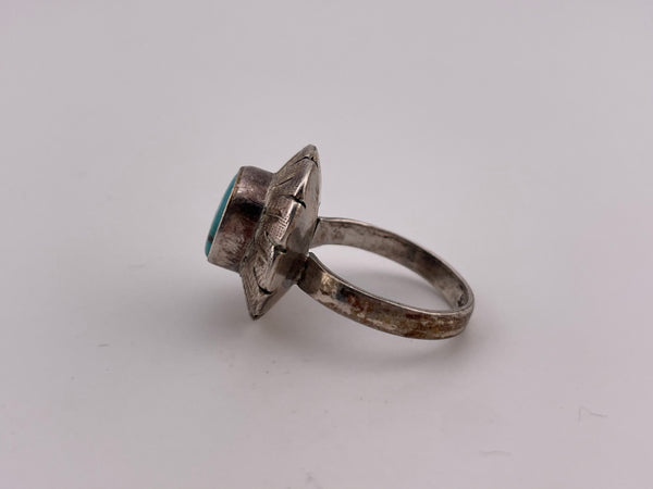 size 7.75 sterling silver turquoise ring