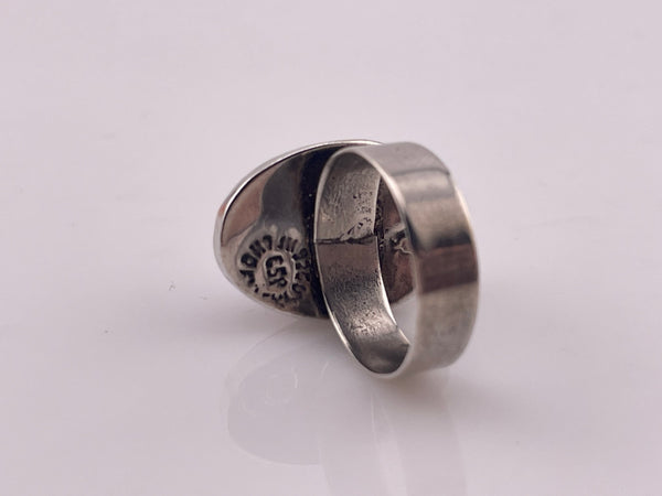 size 7.75 sterling silver jasper ring