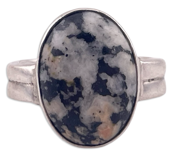 size 6.5 sterling silver jasper ring