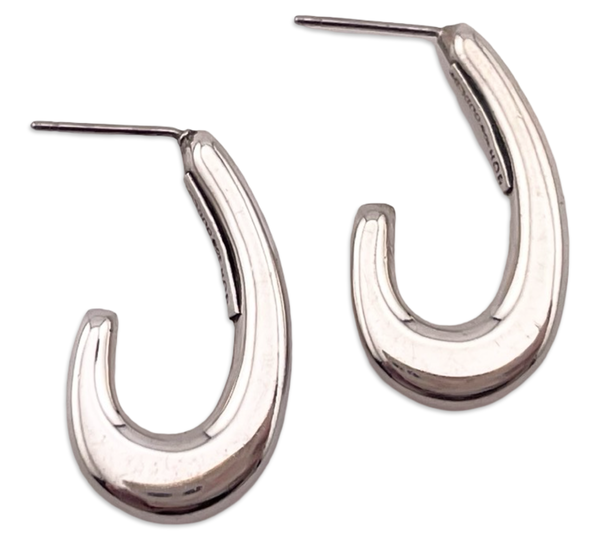 sterling silver j-hook post earrings ***Not Sterling Posts***