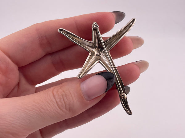 sterling silver Tiffany & Co Elsa Peretti starfish pin brooch