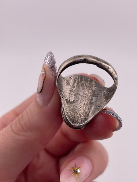 size 10.25 sterling silver turquoise ring