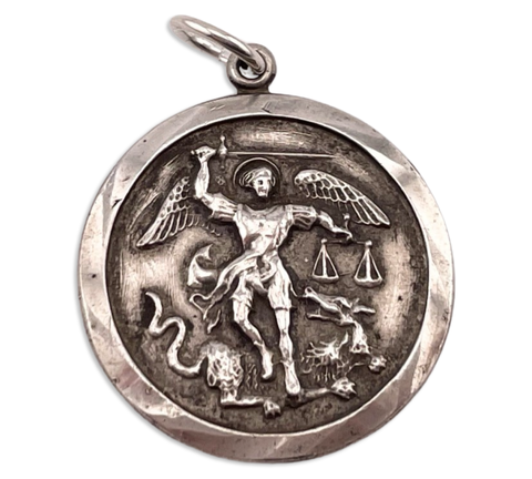 sterling silver St. Michael pendant
