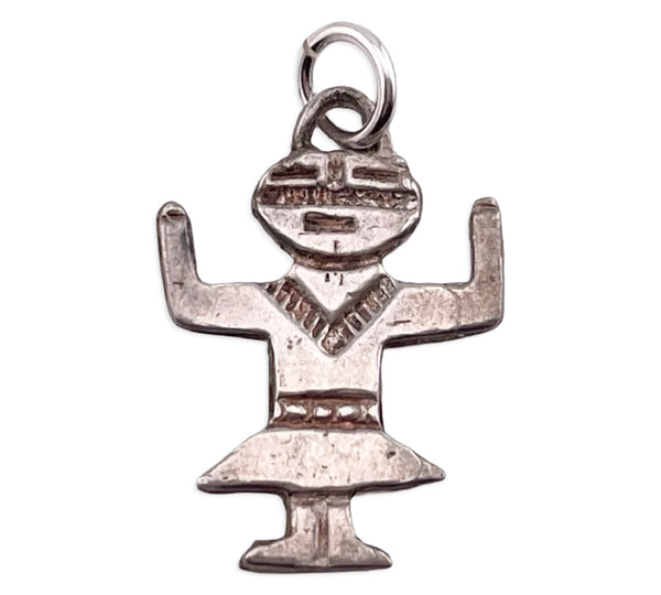 sterling silver Kachina Yei pendant
