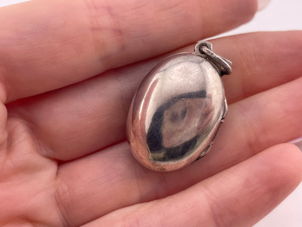 sterling silver marcasite faceted topaz locket pendant