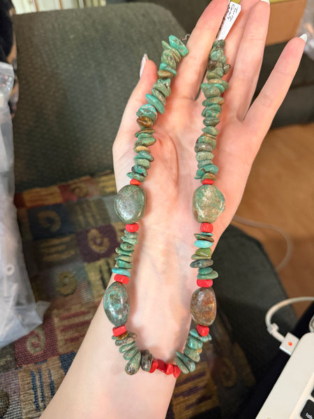RESERVED PRIVATE LISTING -- turquoise necklace C14