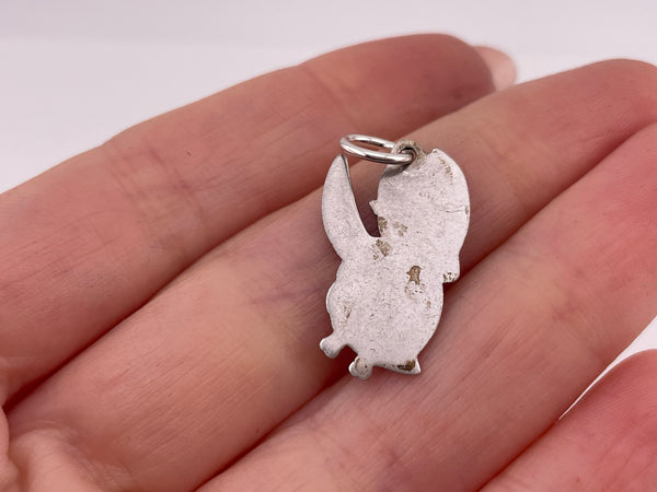 sterling silver devil angel pendant