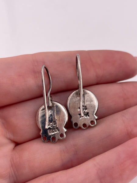 sterling silver pearl hook earrings