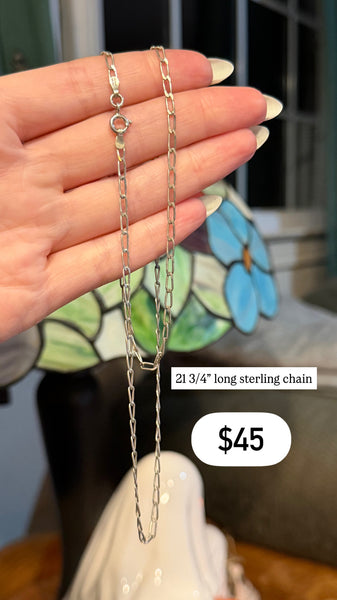 RESERVED PRIVATE LISTING -- sterling silver chain A4