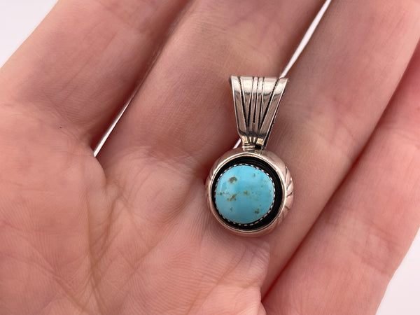 sterling silver turquoise pendant