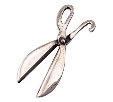 sterling silver movable garden shears pendant