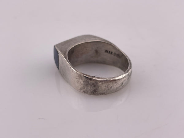 size 12 sterling silver sodalite ring ***AS IS***
