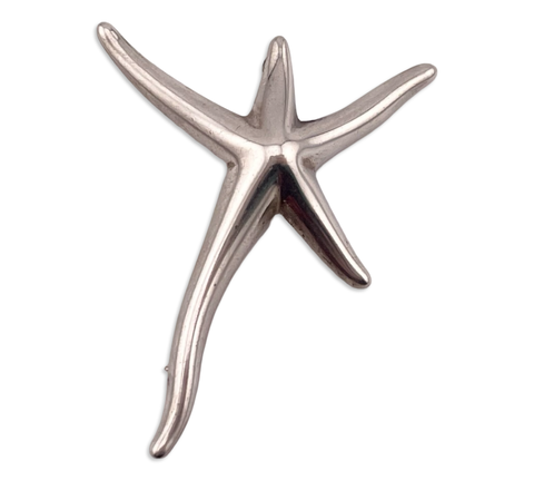 sterling silver Tiffany & Co Elsa Peretti starfish pin brooch