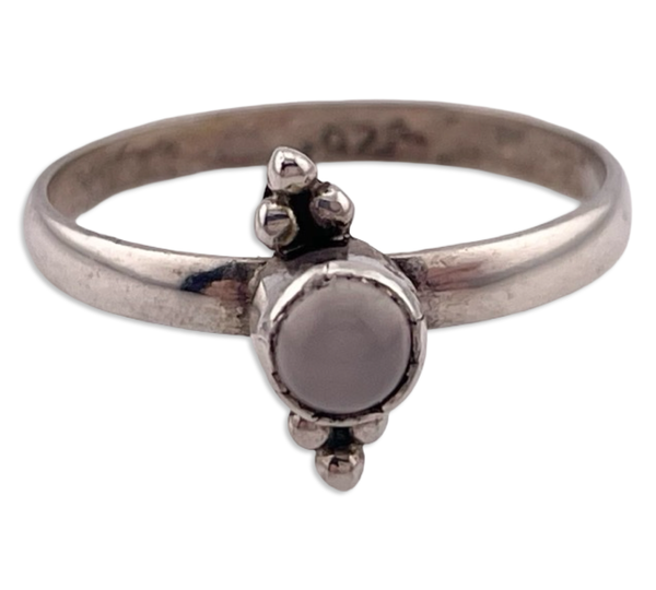 size 8 sterling silver moonstone ring ***AS IS***