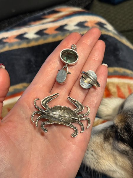 RESERVED PRIVATE LISTING -- sterling silver jewelry x 3 A9