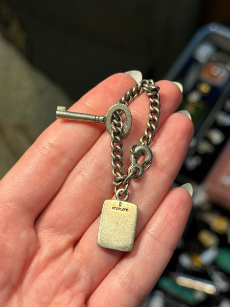 RESERVED PRIVATE LISTING -- sterling silver watch key B1